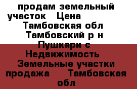 продам земельный участок › Цена ­ 340 000 - Тамбовская обл., Тамбовский р-н, Пушкари с. Недвижимость » Земельные участки продажа   . Тамбовская обл.